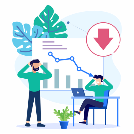 Faillite d'entreprise  Illustration