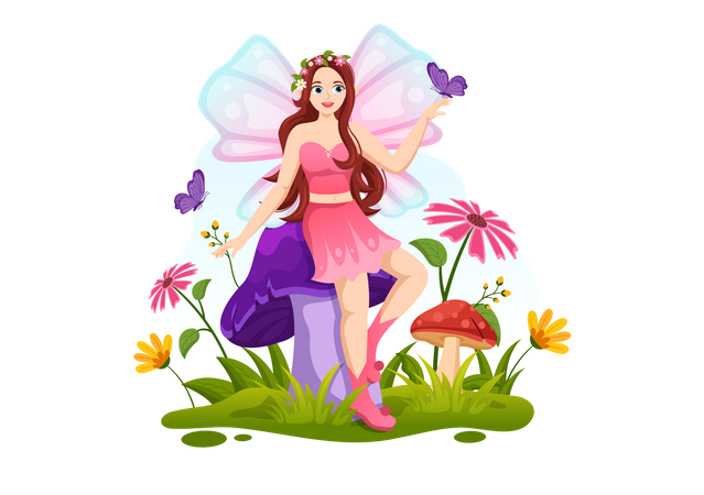 Fairy from fairy tale Illustration