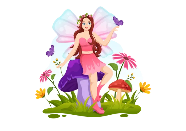 Fairy from fairy tale Illustration