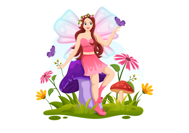 Fairy from fairy tale  Illustration