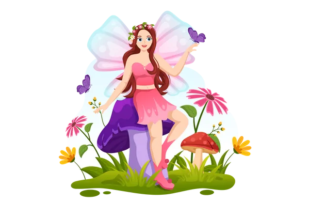 Fairy from fairy tale  Illustration