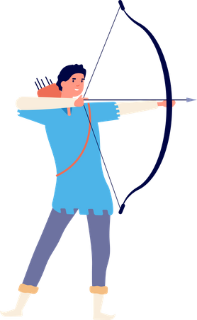Fairy tale archer Illustration