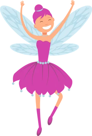 Fairy With Angle Wings Illustration