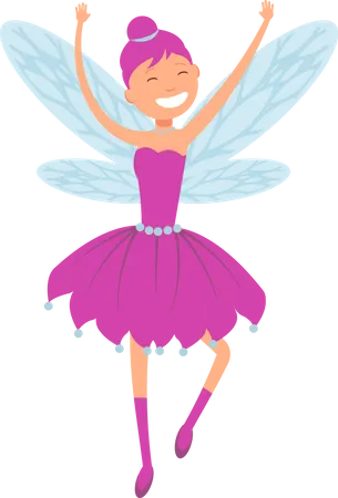 Fairy With Angle Wings  Illustration