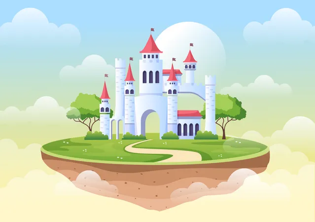 Fairytale Castle Illustration