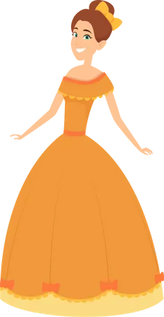Fairytale princess Illustration