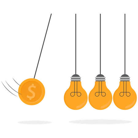 Faíscas de significado financeiro positivo  Ilustração