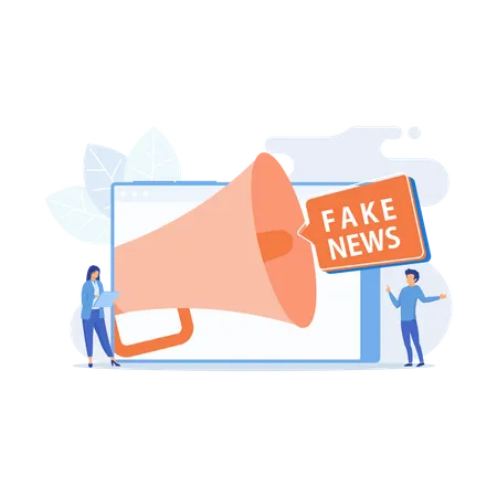 Fake news  Illustration