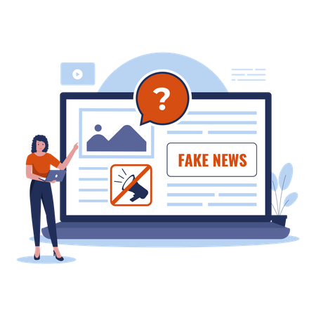 Fake News  Illustration