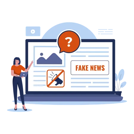 Fake News  Illustration