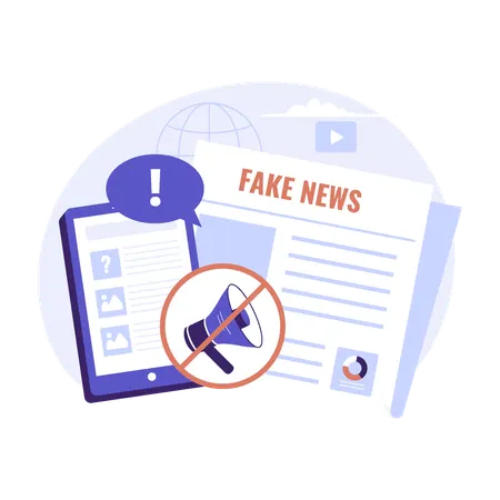 Fake News  Illustration