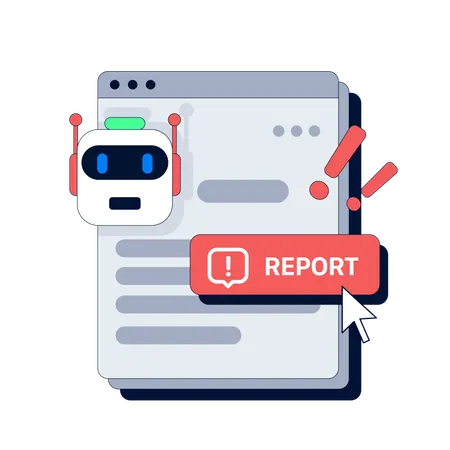 Fake Post from Bot  Illustration