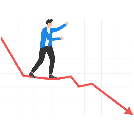 Fracasso empresarial  Ilustração