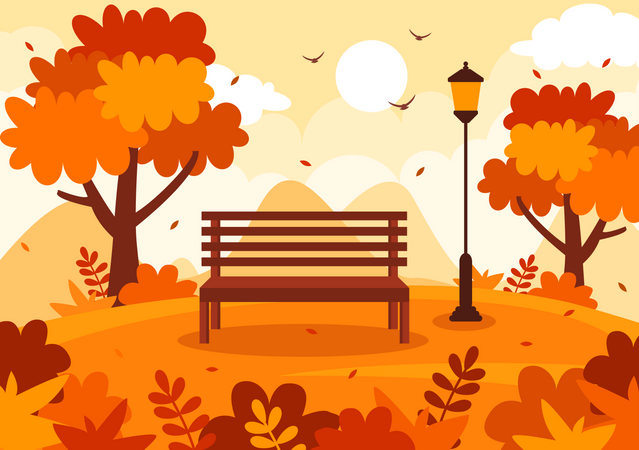 Fall park  Illustration