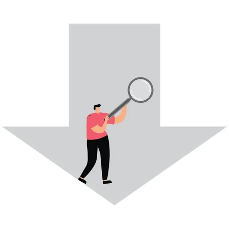Falling arrows and doubts  Illustration