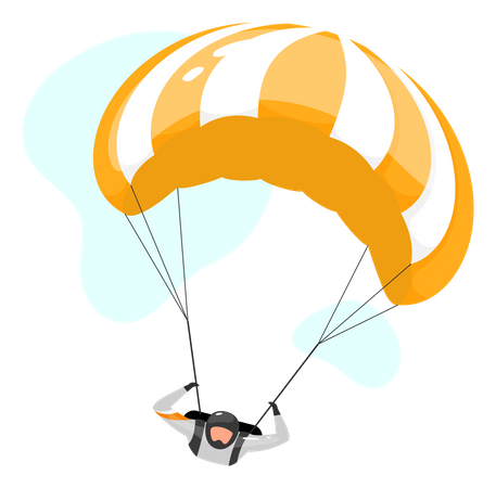 Fallschirmspringen  Illustration