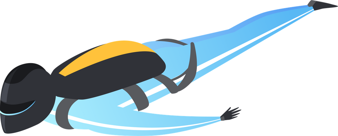 Fallschirmspringen  Illustration