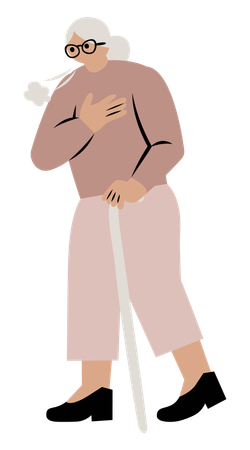 Falta de ar  Illustration