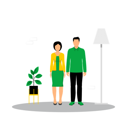 Família feliz  Ilustração