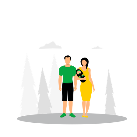 Família feliz  Ilustração