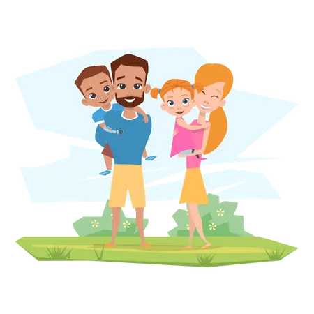 Familie  Illustration