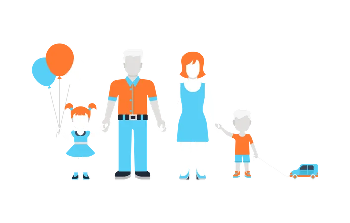 Familie  Illustration