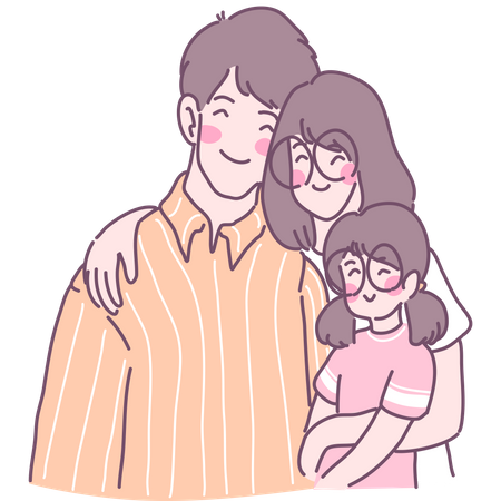 Familie  Illustration