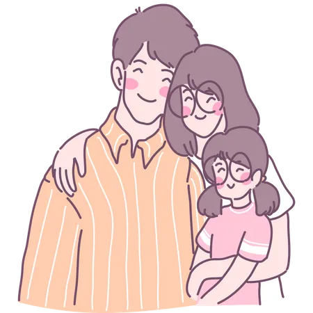 Familie  Illustration