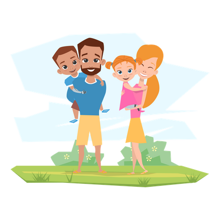 Familie  Illustration