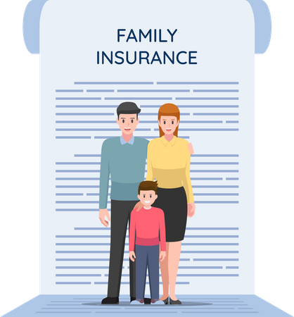Familienversicherung  Illustration