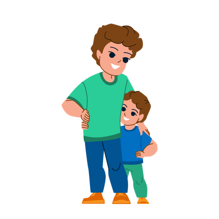 Family brother  Illustration