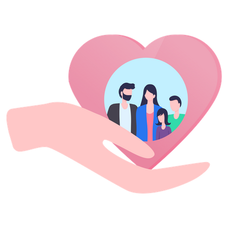 Family care  Illustration