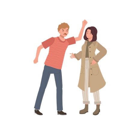 Family Conflict  Illustration