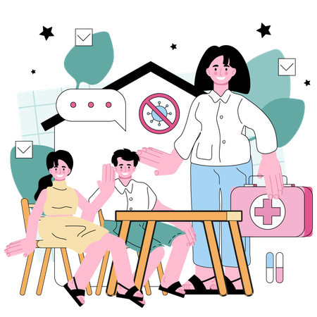 Family doctor  Illustration