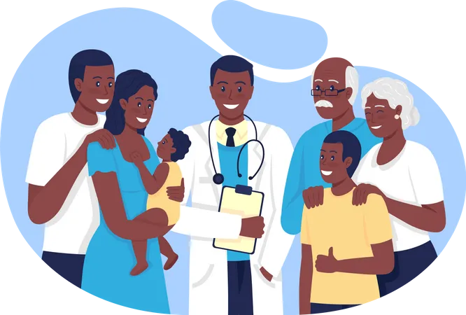 Family Doctor  Illustration
