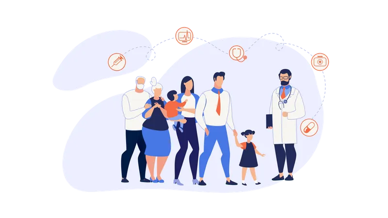 Family Doctor  Illustration