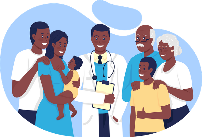 Family Doctor  Illustration