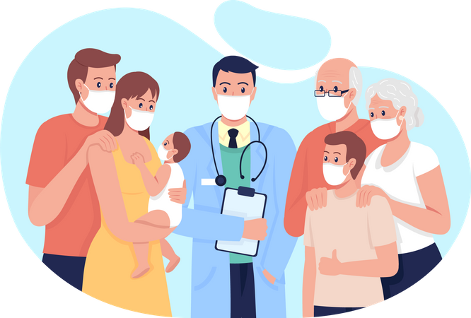 Family Doctor  Illustration