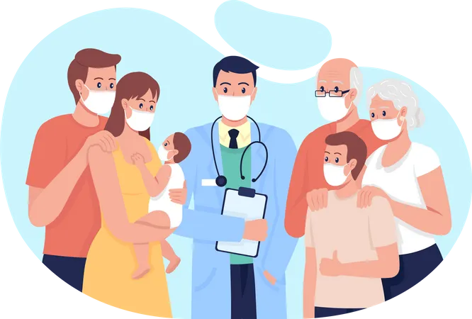 Family Doctor  Illustration