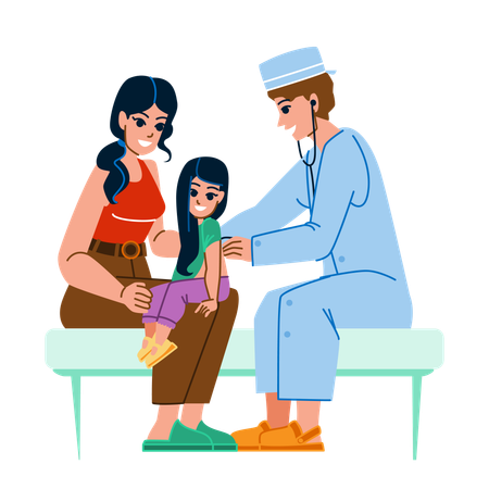 Family doctor  Illustration