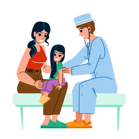 Family doctor  Illustration