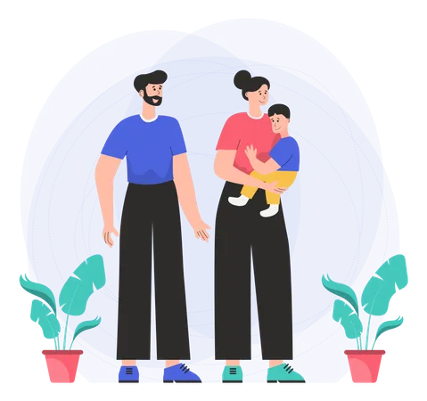 Family Health And Wellness  Illustration