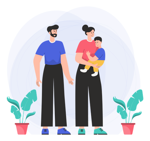 Family Health And Wellness  Illustration