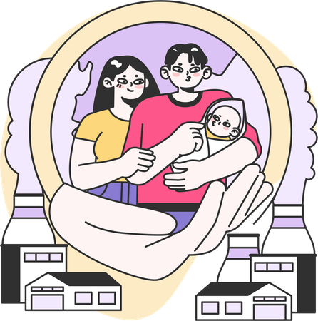 Family insurance  Illustration