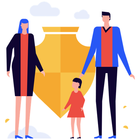 Family Insurance Illustration