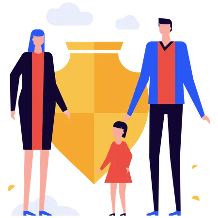 Family Insurance Illustration