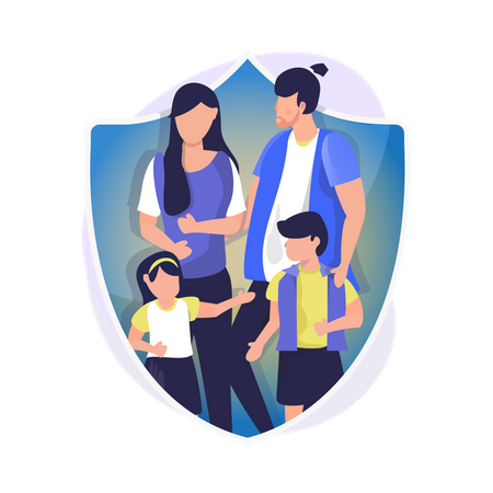 Family insurance  Illustration