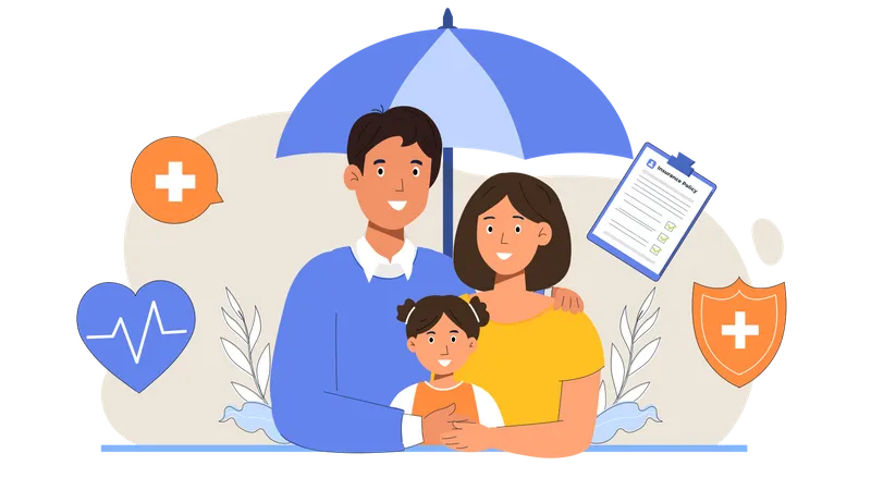 Family insurance  Illustration