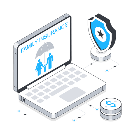 Family Insurance  Illustration