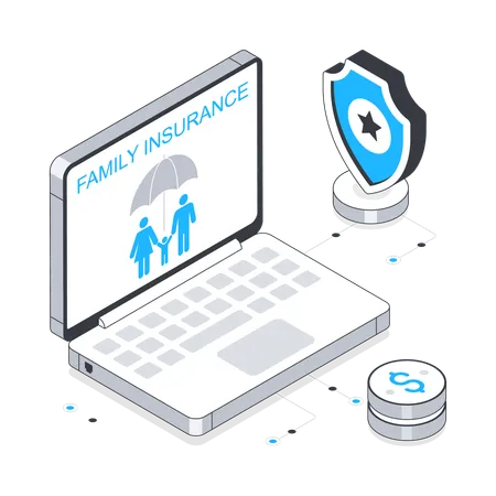 Family Insurance  Illustration